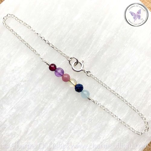 Family Birthstone Bar Bracelet